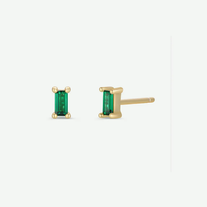 JaxKelly Baguette Stud Earrings