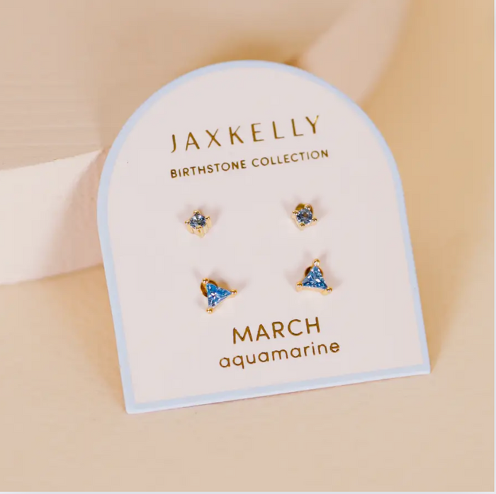 JaxKelly Birthstone Duo Earrings