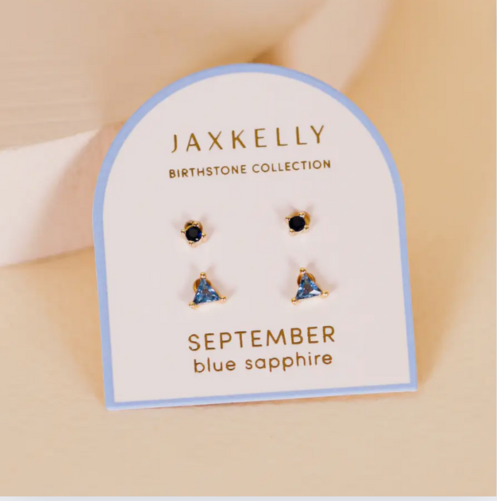JaxKelly Birthstone Duo Earrings