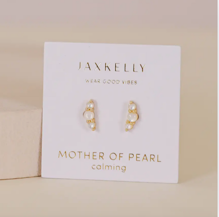 JaxKelly Crescent Gold Earrings