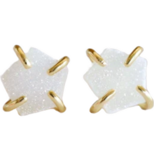 JaxKelly Druzy Prong Earrings
