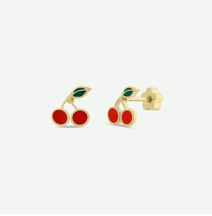 JaxKelly Enamel Flat Back Kid Earrings