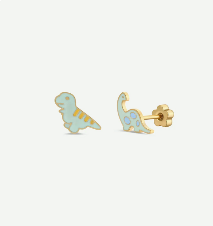 JaxKelly Enamel Flat Back Kid Earrings