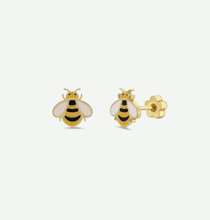 JaxKelly Enamel Flat Back Kid Earrings