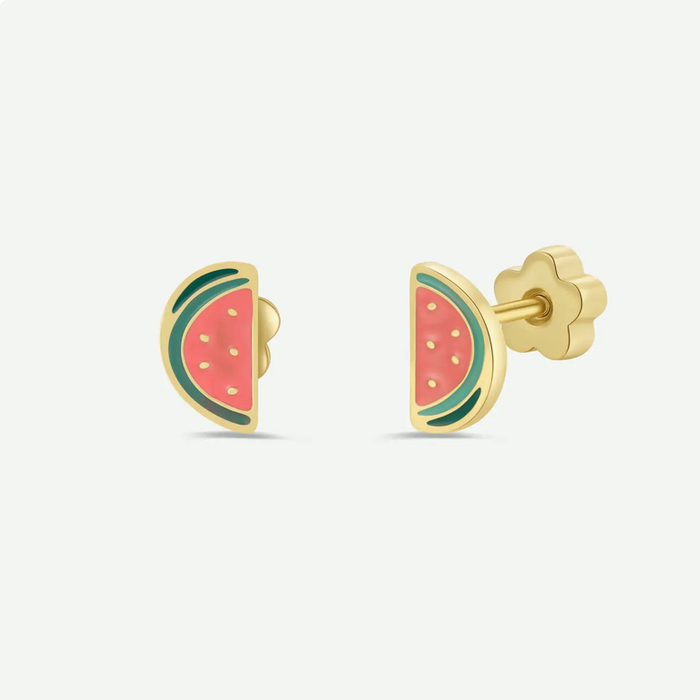 JaxKelly Enamel Flat Back Kid Earrings