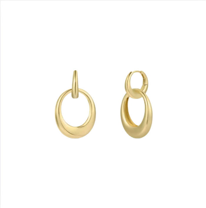 JaxKelly Gold Hoop- Coupled- Earrings