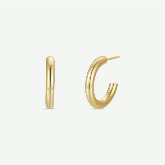 JaxKelly Gold Smooth Hoop Earrings