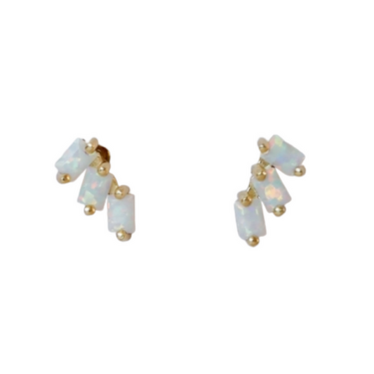 JaxKelly Offset Trio Earrings
