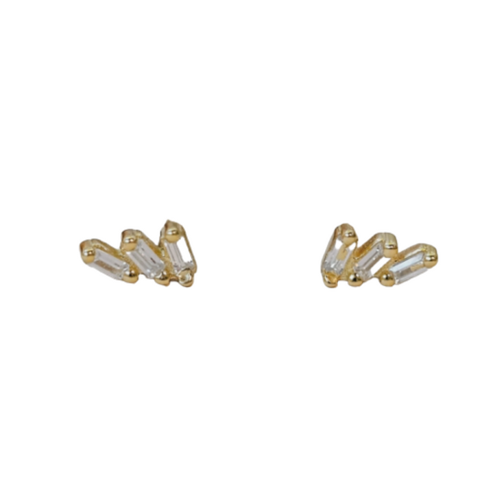 JaxKelly Offset Trio Earrings