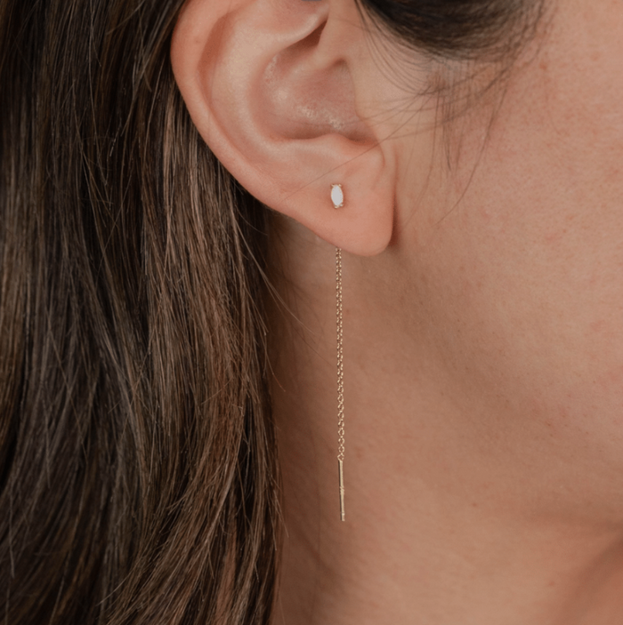 JaxKelly Studded Threader Earrings