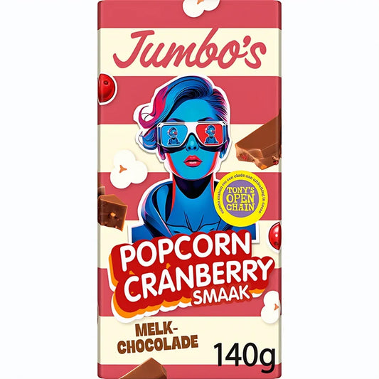 JUMBO'S POPCORN CRANBERRY
