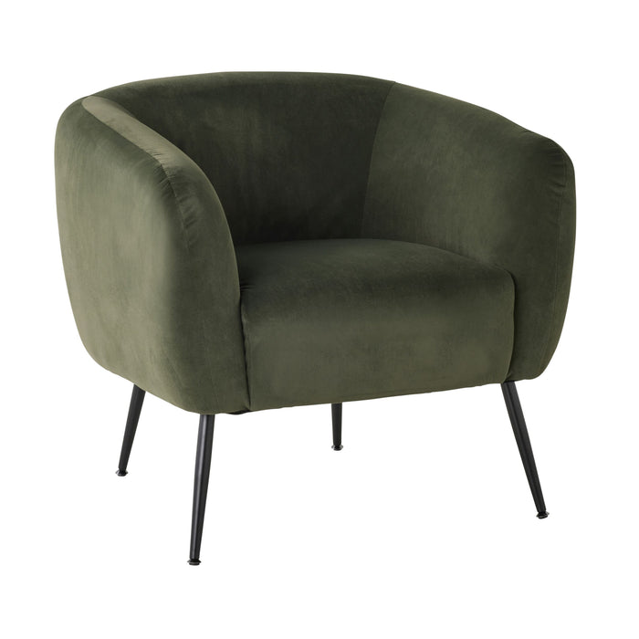 Kianna Occasional Chair Velvet Eucalyptus Green