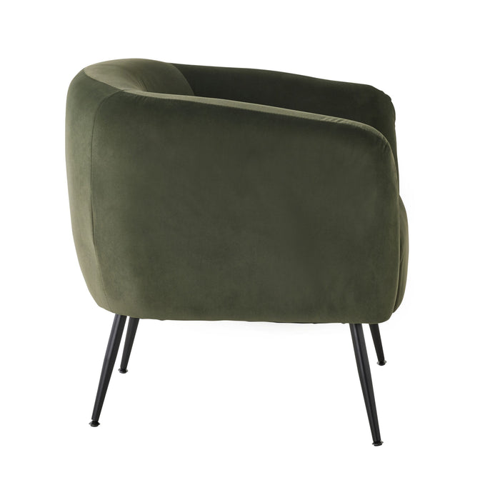 Kianna Occasional Chair Velvet Eucalyptus Green
