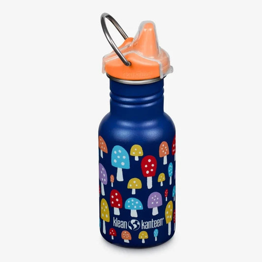 KLEAN KANTEEN KID 12 OZ SIPPY CAP-MUSHROOM