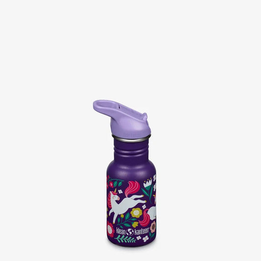 KLEAN KANTEEN KID 12oz FLIP SPORT-LEAPING UNICORNS