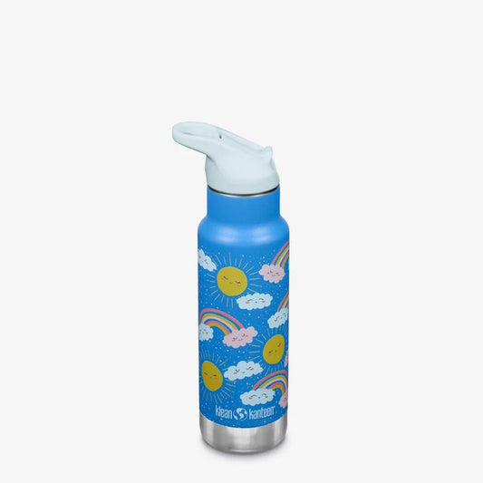 KLEAN KANTEEN KID 12oz INSULATED FLIP SPORT-RAINBOWS