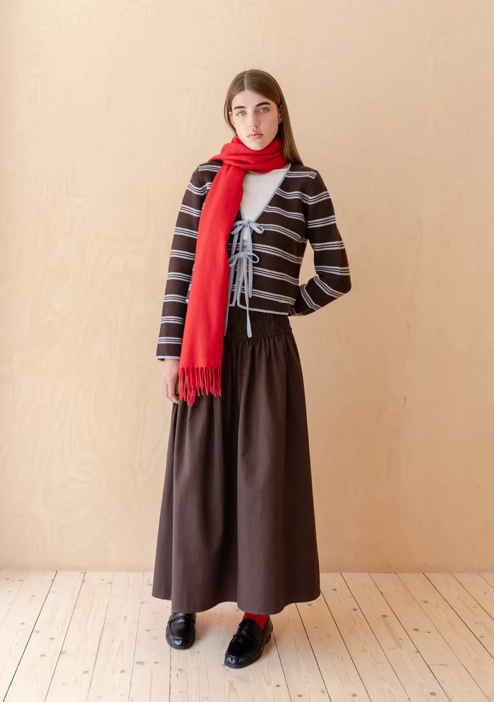 LAMBSWOOL OVERSIZED SCARF RED