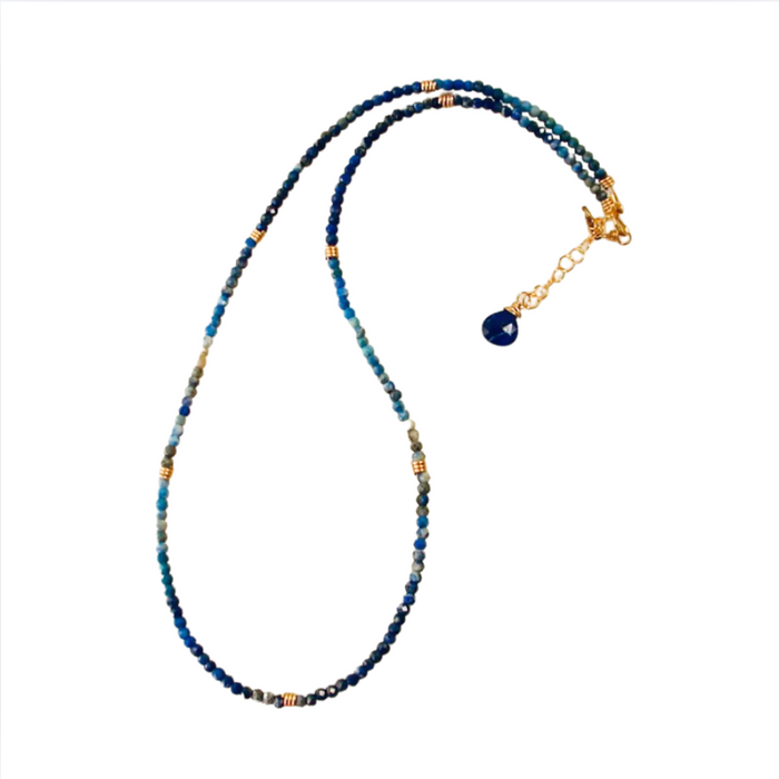 Lapis Gemstone Beaded Necklace