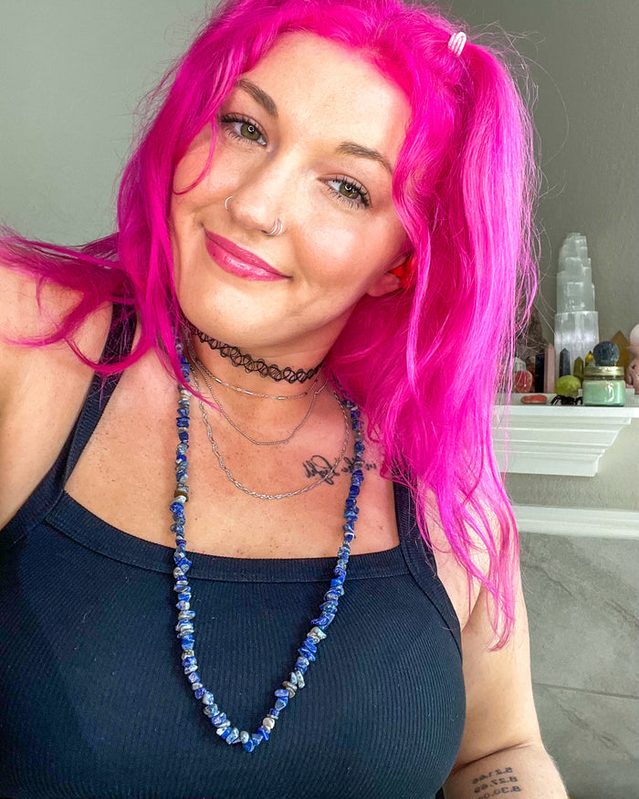 Lapis Lazuli Chip Necklace