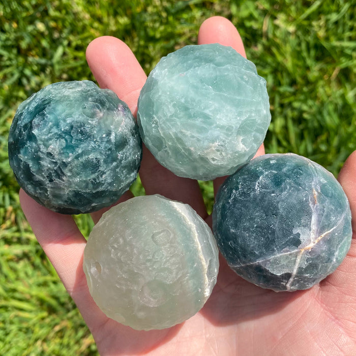 Large Fluorite Full Moon Sphere