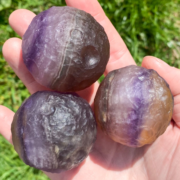 Large Fluorite Full Moon Sphere