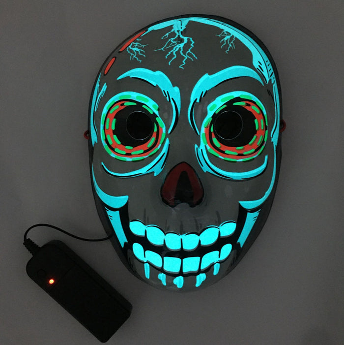 LED Mask Luminous Glowing Halloween Party Mask