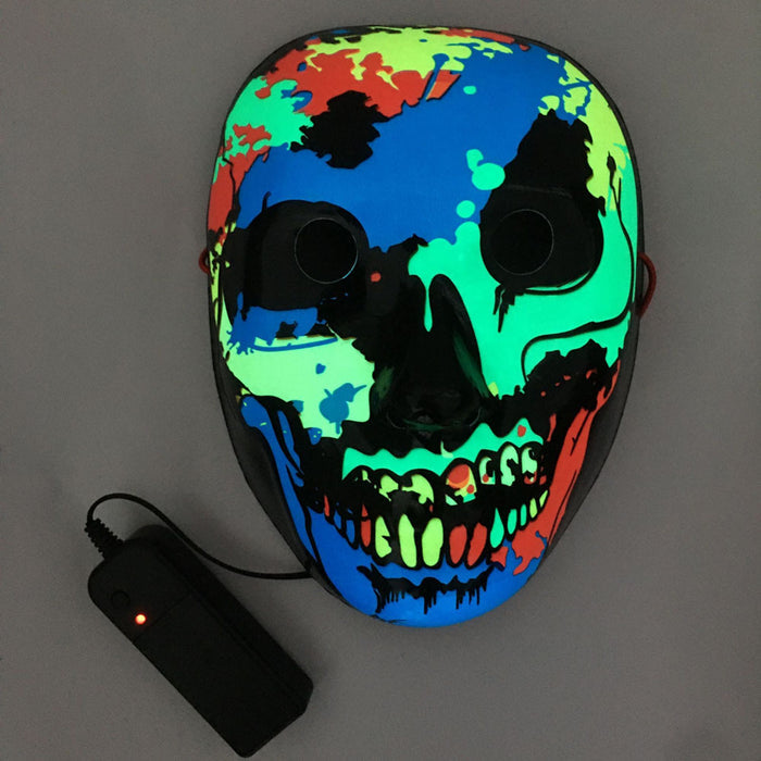 LED Mask Luminous Glowing Halloween Party Mask