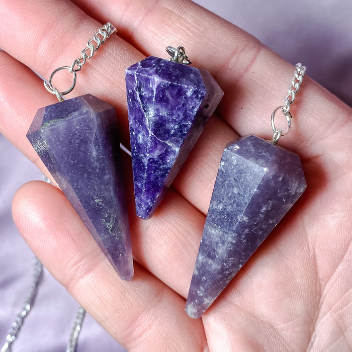 Lepidolite Pendulum