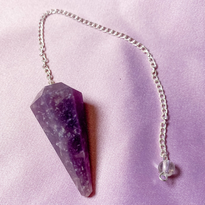 Lepidolite Pendulum