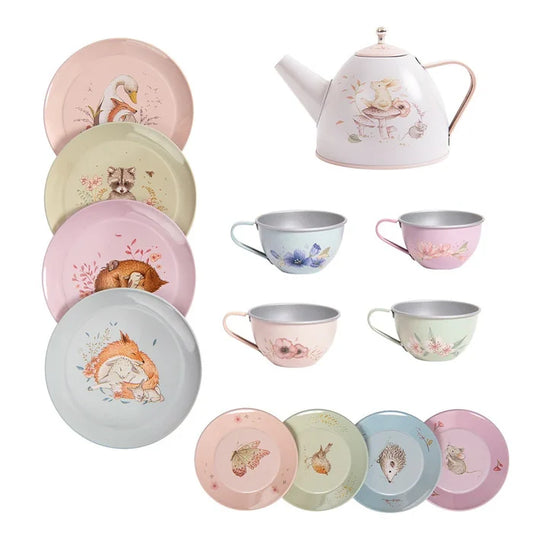 LES ROSALIES-METAL TEA SET