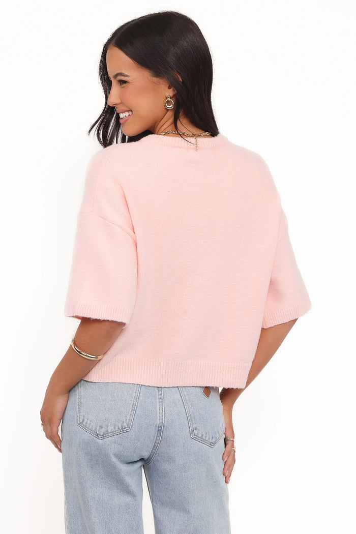 Petal and Pup USA TOPS Lilith Knit Top - Pink
