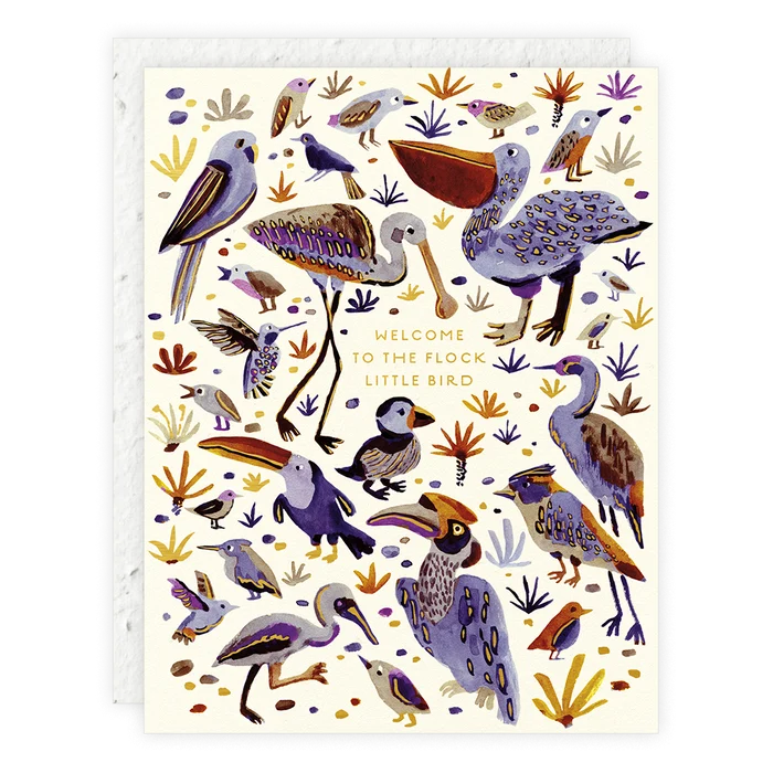 LITTLE BIRD BABY CARD