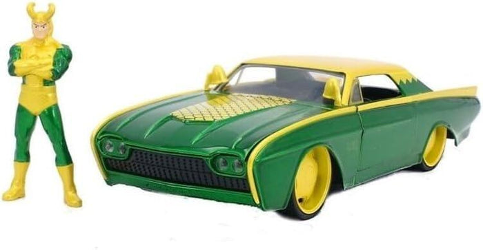 Loki: 1963 Ford Thunderbird w/ Loki Hollywood Rides 1:24 Scale Die Cast Vehicle