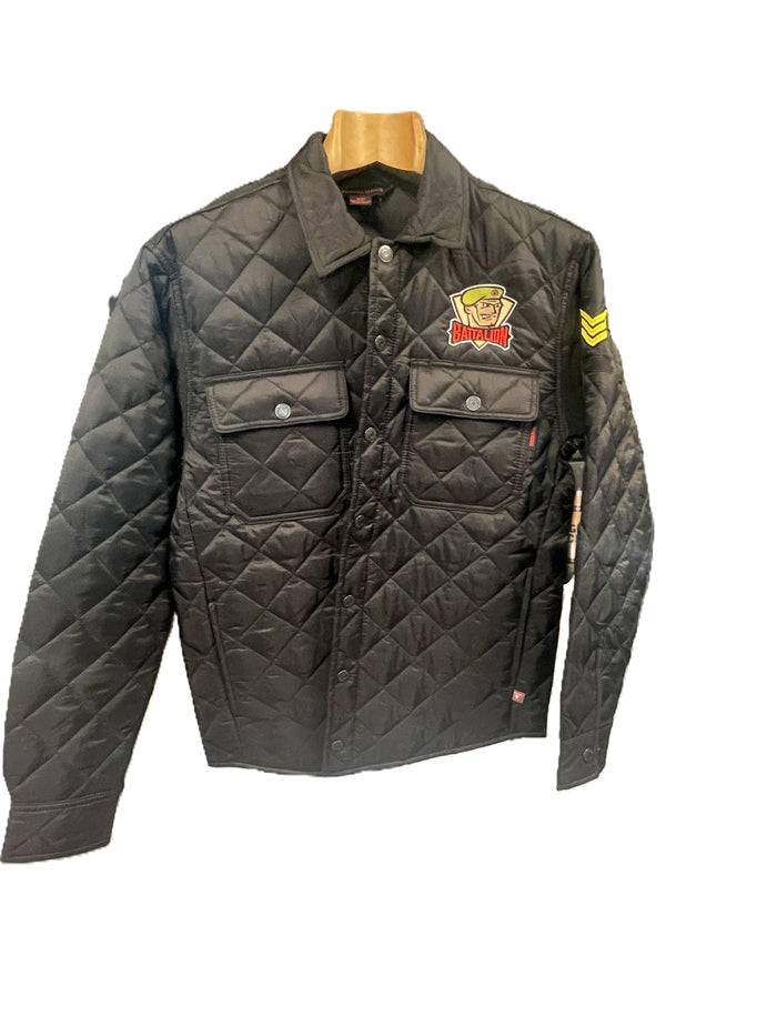 Long Sleeve Quilted Shirt Jacket