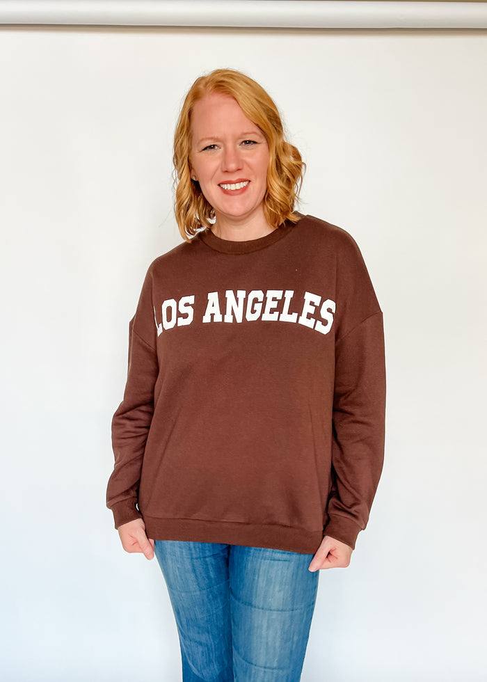 Los Angeles Terry Sweatshirt - Brown