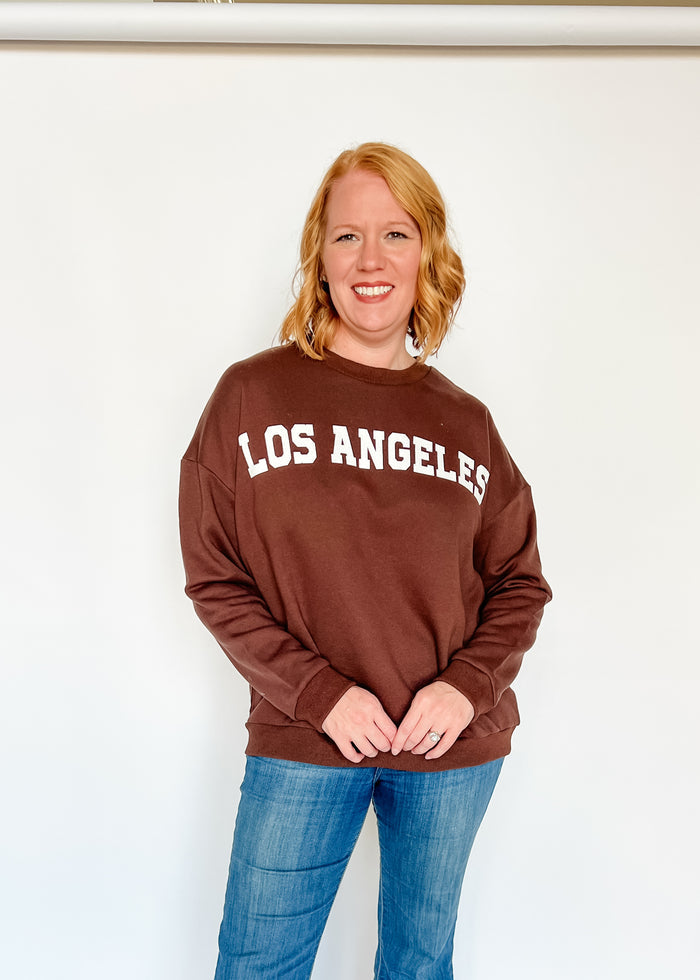 Los Angeles Terry Sweatshirt - Brown