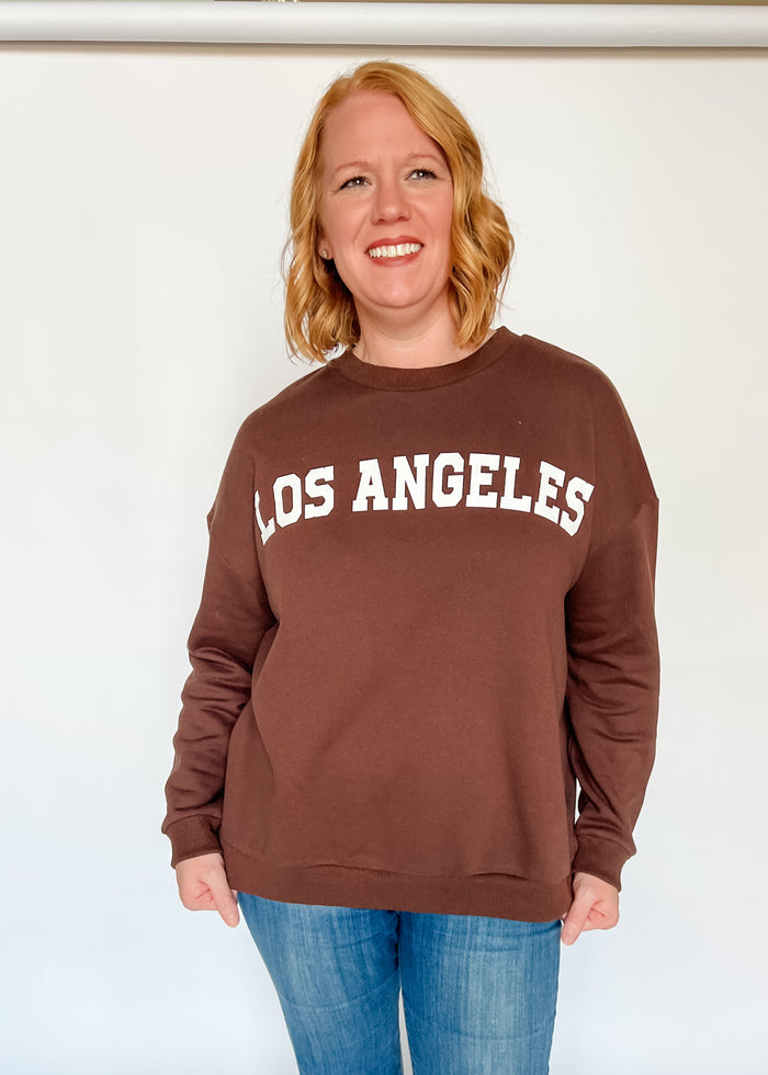 Los Angeles Terry Sweatshirt - Brown