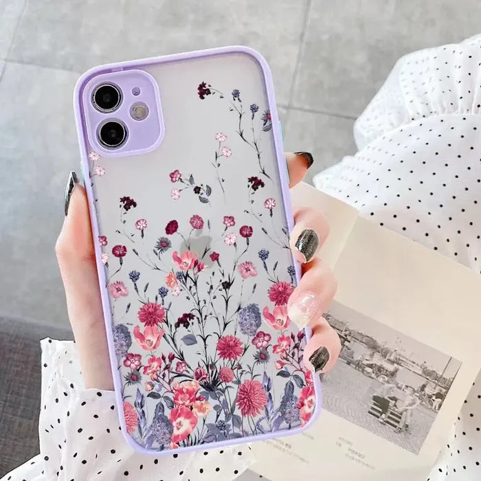 for iphone13 / purple Flower 2