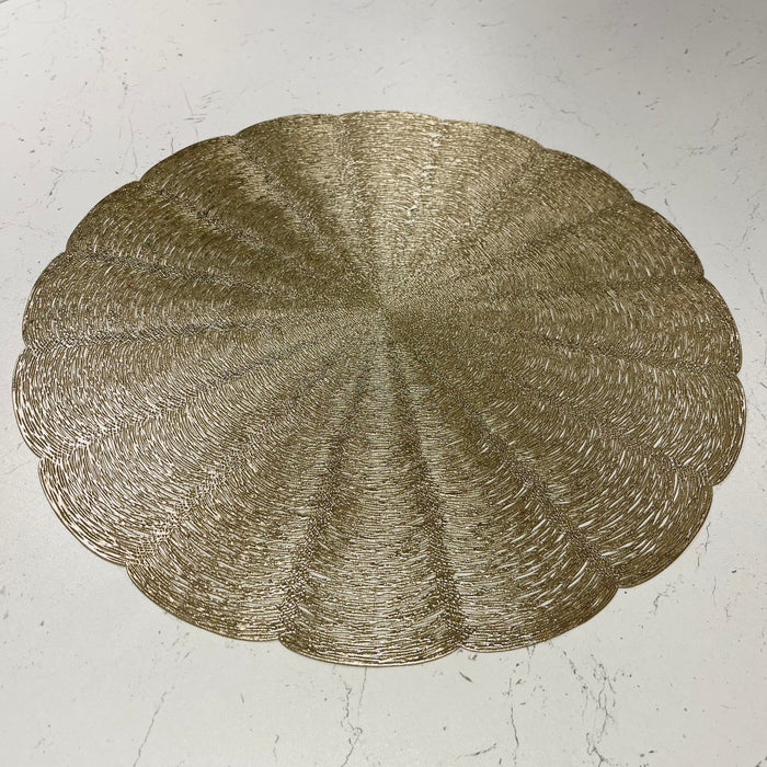 Lyra Gold Round Placemat Accessories