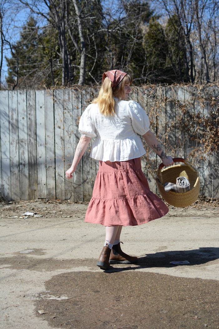 MAGNOLIA SKIRT-CINNAMON ROSE