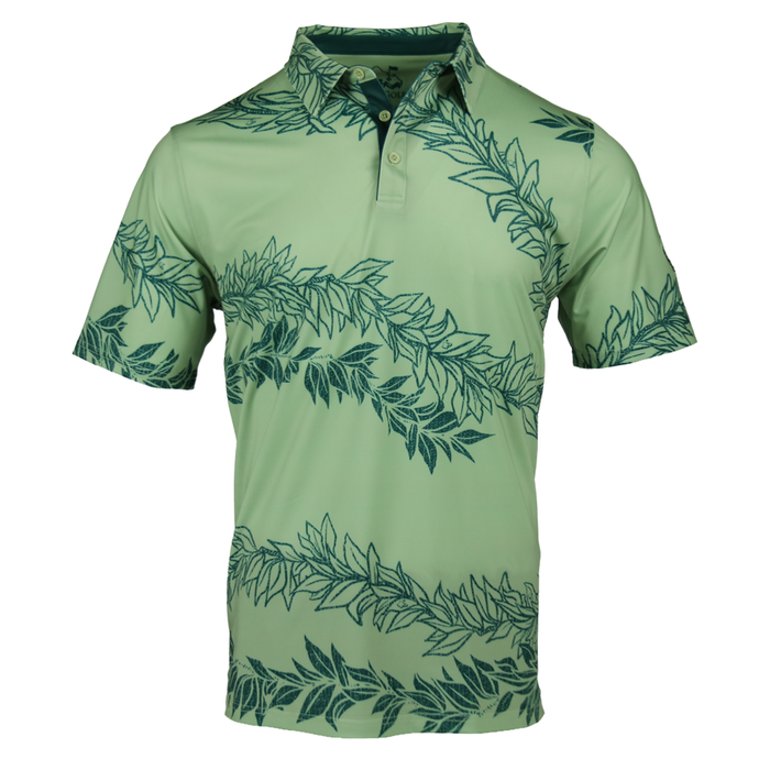 "Maile 2026" Forest Greens - OGA Men's Polo - Tonal Forest Green