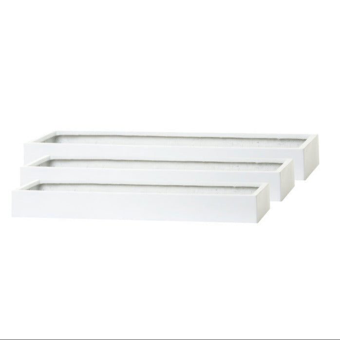 Manhattan Collection Table Top Trays - Matte White CN1030