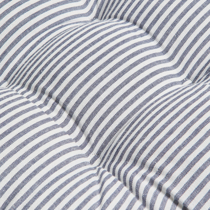Marais Navy Stripe Seat Cushion 41x44x5cm