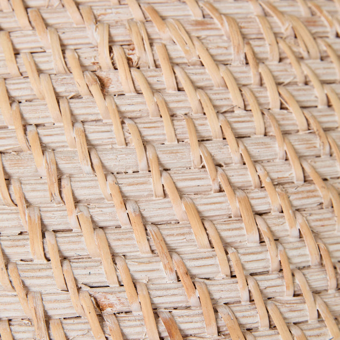 Marina Rattan Pendant White Wash 50x50x28cm