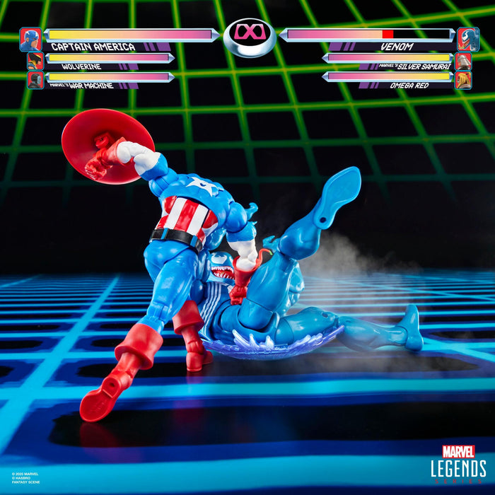 Marvel Legends Gamerverse 6 Inch Exclusive Action Figure 2-Pack - Captain America vs Venom