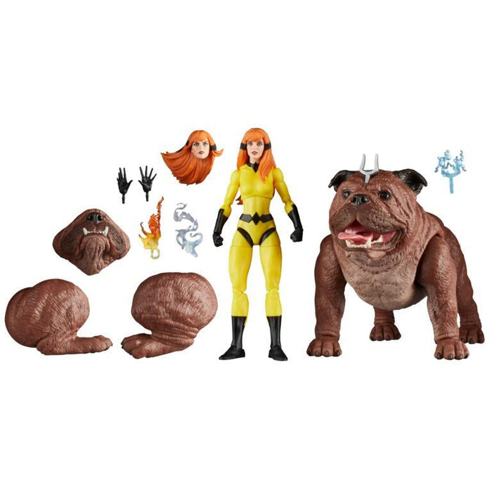 Marvel Legends Inhumans 6 Inch Exclusive Action Figures 2 Pack - Crystal & Lockjaw