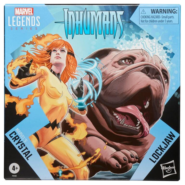 Marvel Legends Inhumans 6 Inch Exclusive Action Figures 2 Pack - Crystal & Lockjaw