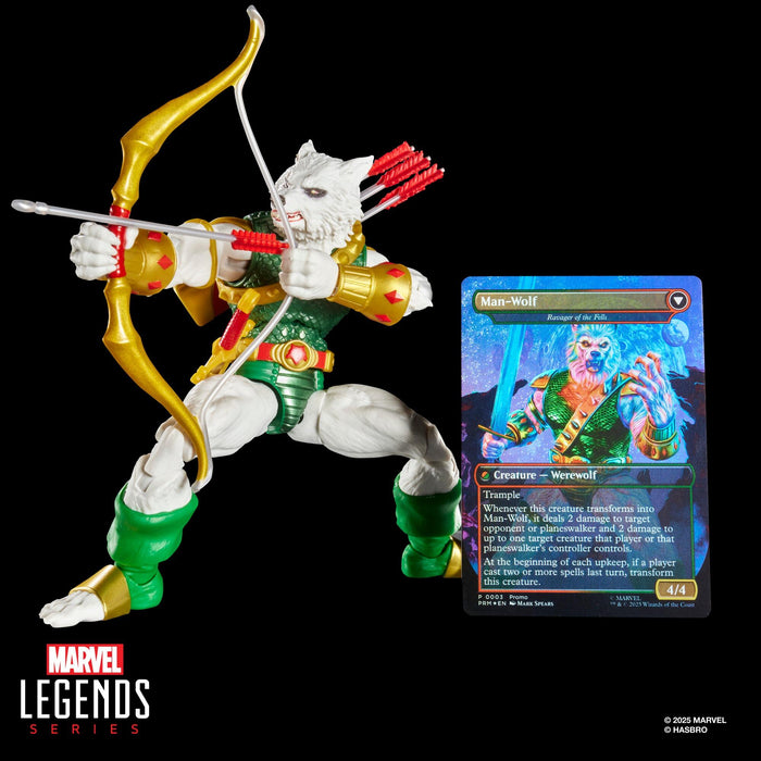 Marvel Legends Magic The Gathering Series 6 Inch Action Figure With Trading Card - Man-Wolf