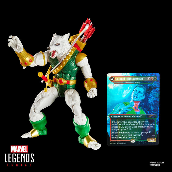 Marvel Legends Magic The Gathering Series 6 Inch Action Figure With Trading Card - Man-Wolf