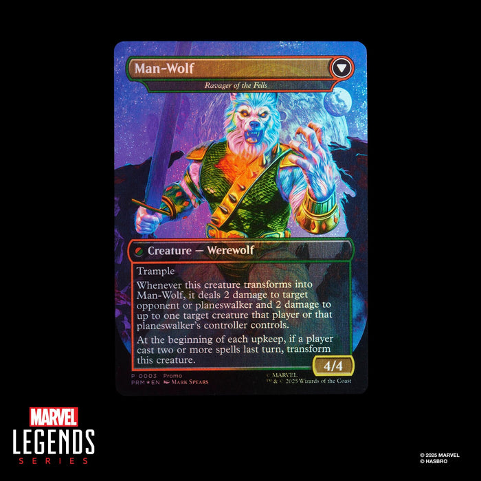 Marvel Legends Magic The Gathering Series 6 Inch Action Figure With Trading Card - Man-Wolf